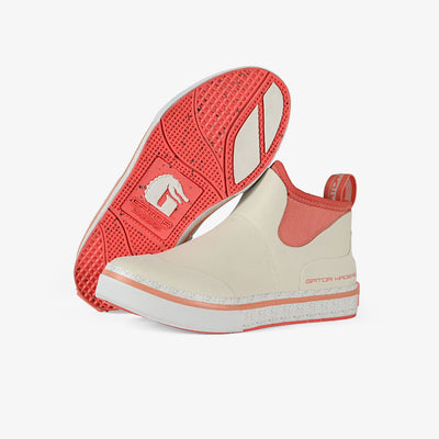 Air Mesh Camp Boots | Womens - Coral Double View