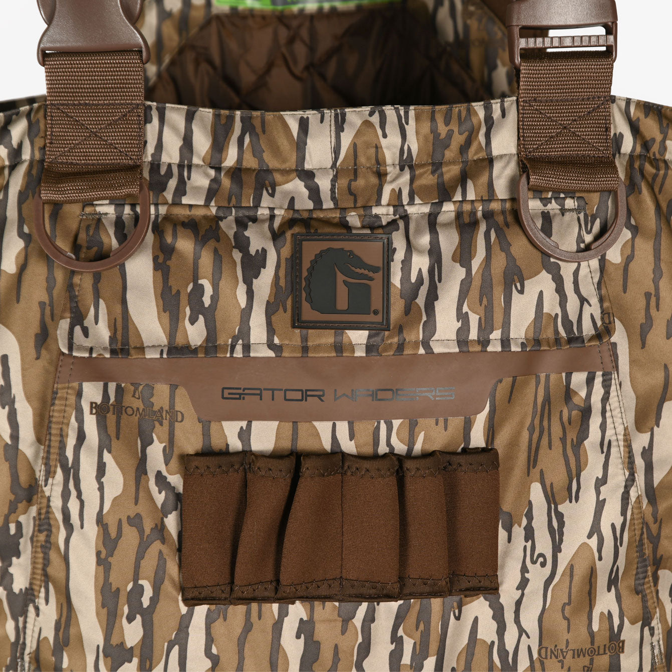 Bottomland Waders Shield Insulated Waders | Mens - Mossy Oak Original Bottomland | Gator ...