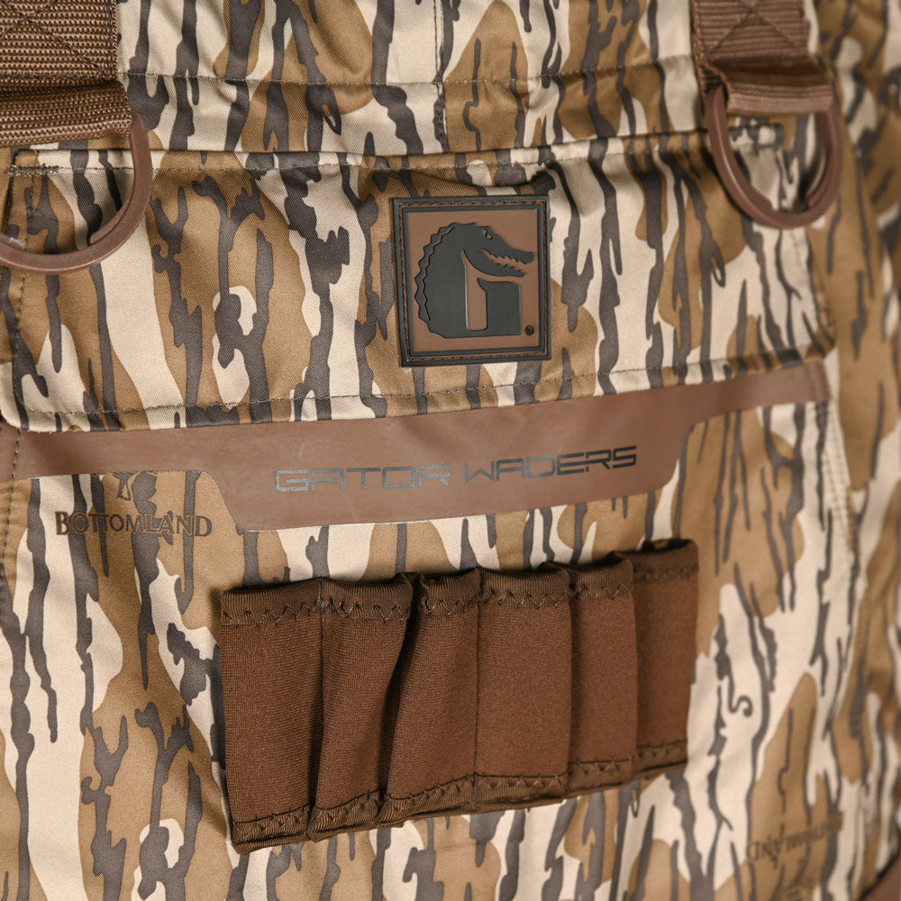 Bottomland Waders Shield Insulated Waders | Mens - Mossy Oak Original Bottomland | Gator ...
