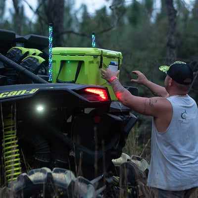  gator waders bounty 45 quart cooler lime in action 1 View 