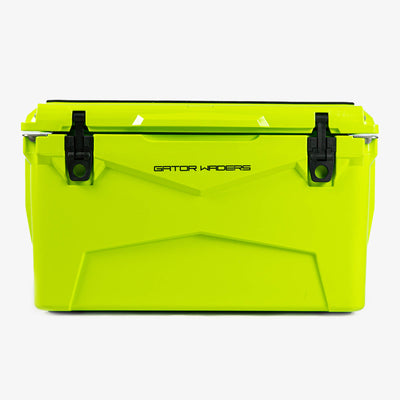45 quart hard cooler in lime view - closed lid