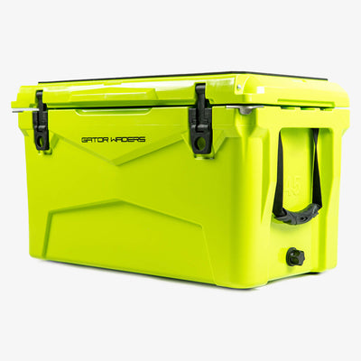 45 quart hard cooler in lime view - main