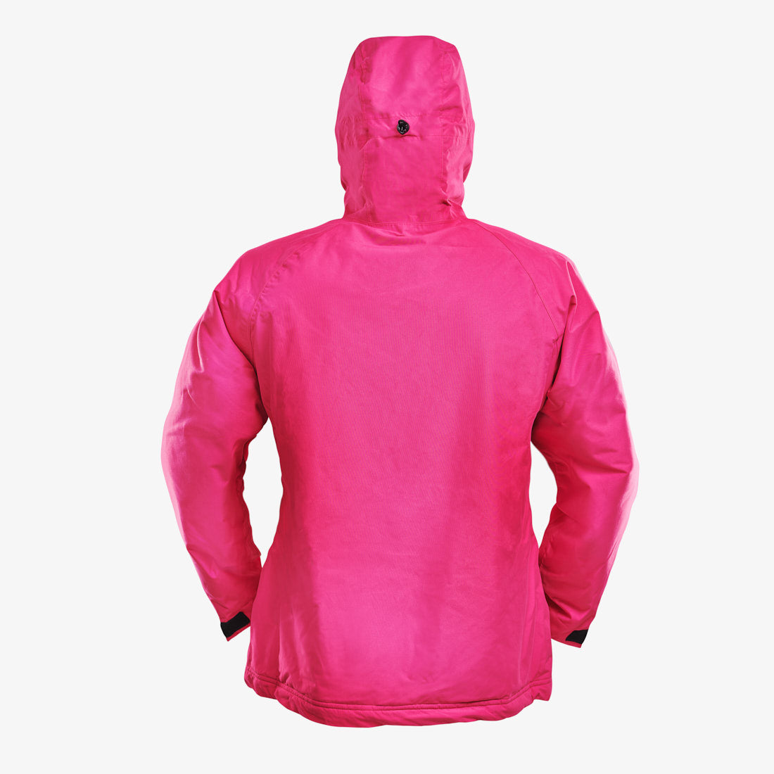 Waterproof 1/2 Zip Bog Hoodie Womens - Pink Back View
